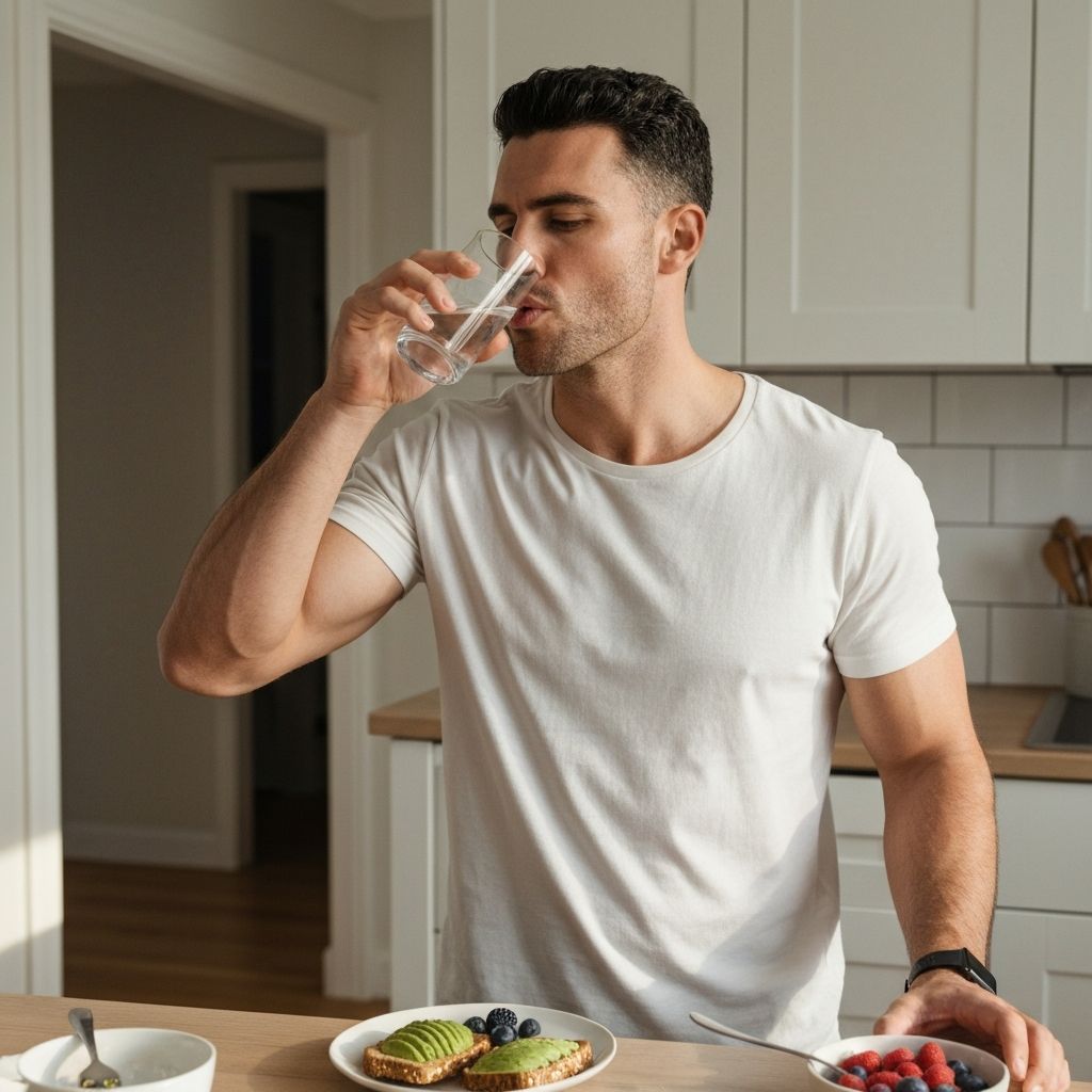 Morning routine with supplements
